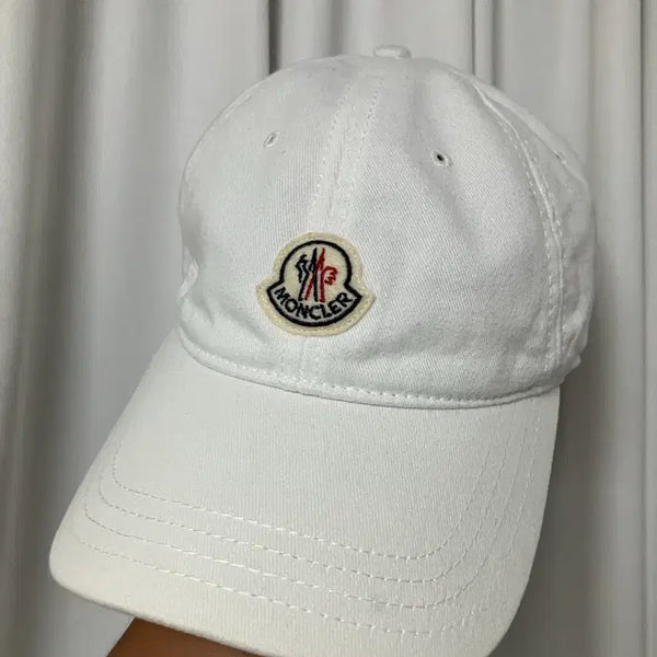 [BUNJANG] Moncler Baseball Cap White / 몽클레어 베이스볼캡 화이트