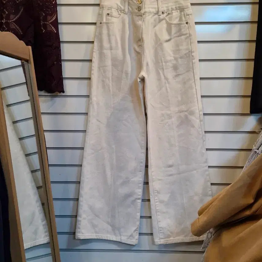 [BUNJANG] MOJO.S.FINE Wide Cotton Pants Beige / 모조에스핀 와이드 팬츠