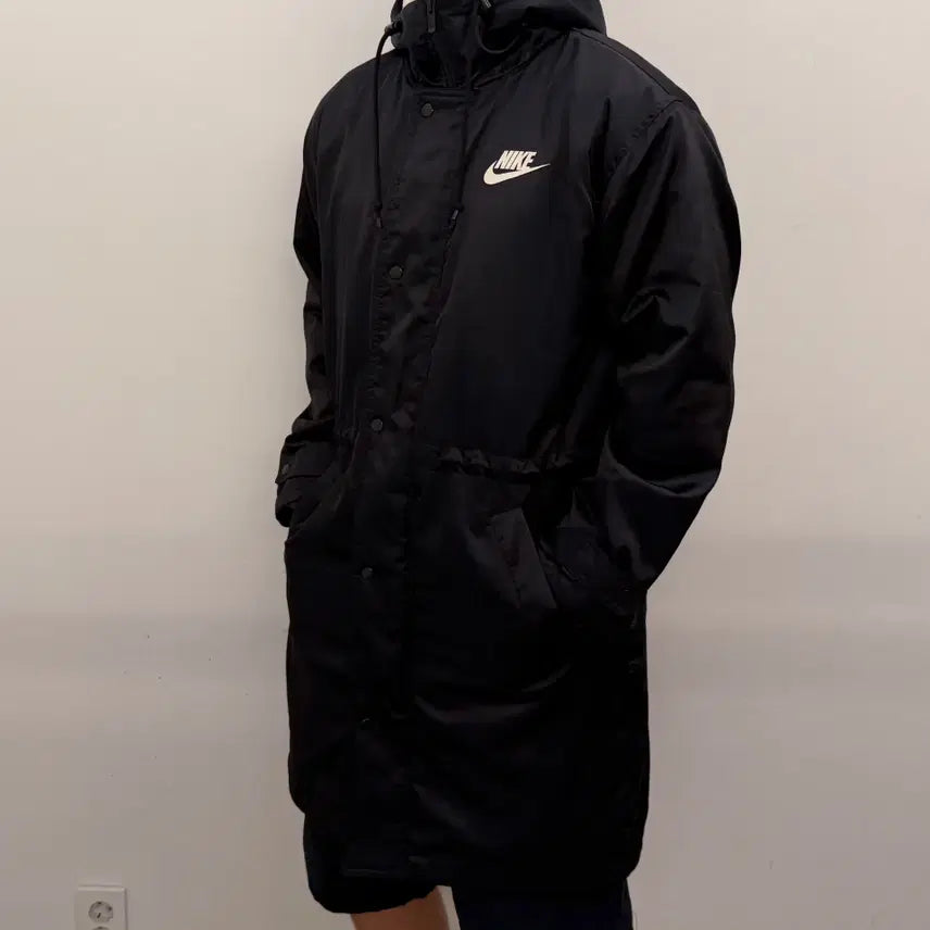 [BUNJANG] Nike Big Logo Sherpa Long Jacket / 나이키 빅로고 쉐르파 롱 자켓