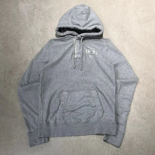 [BUNJANG] Abercrombie Half-Button Hoodie / 아베크롬비 하프버튼 후드티s12843