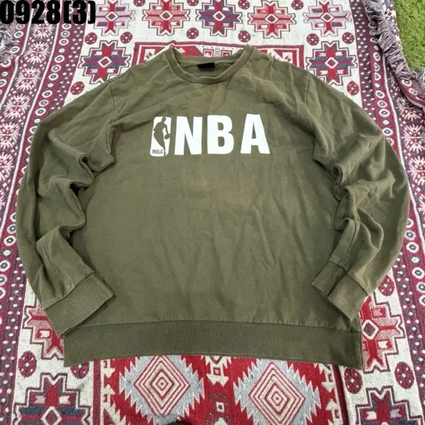 [BUNJANG] NBA Sweatshirt Khaki 2XL / NBA 맨투맨 카키색 2XL 9/28