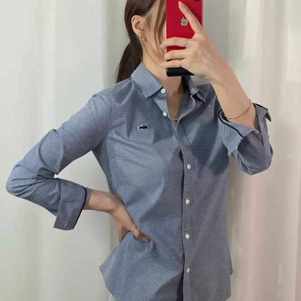 [BUNJANG] Lacoste Check Pattern Shirt / 라코스테 체크패턴 셔츠