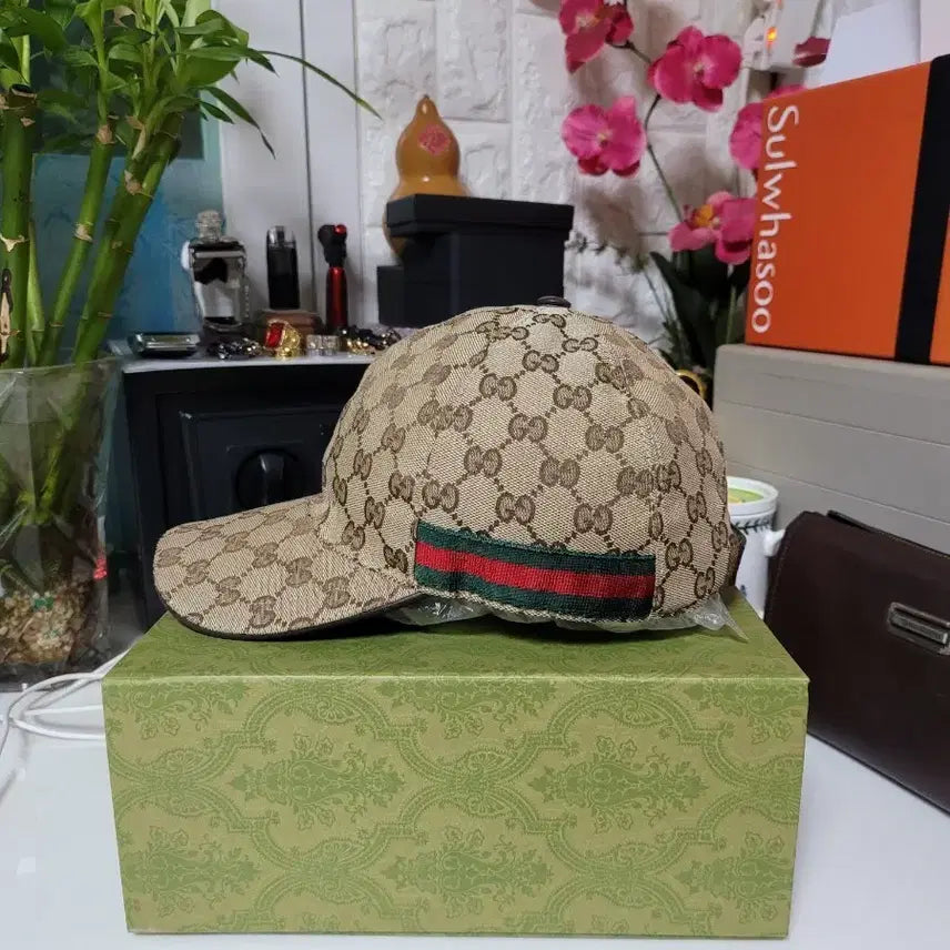 [BUNJANG] Gucci GG Pattern Baseball Cap Beige L (58) / 구찌 GG 패턴 볼캡 200035 베이지 L / 58 남여 (정품)