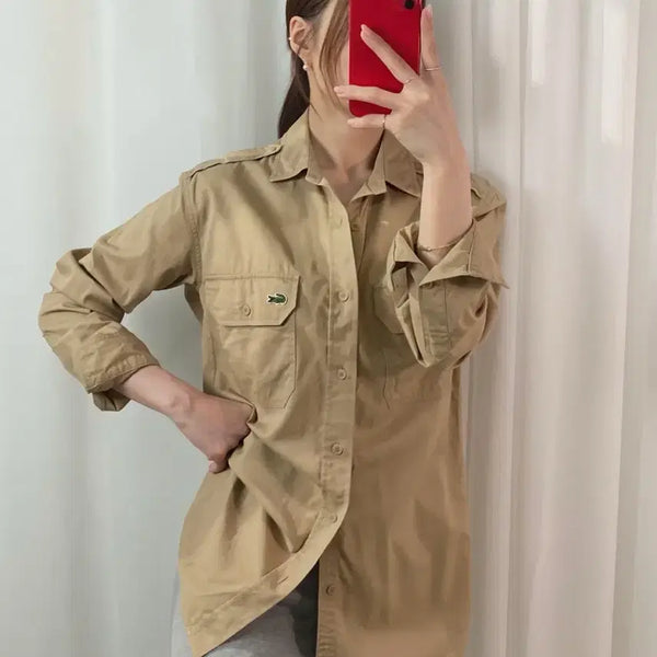 [BUNJANG] Lacoste Cargo Shirt / 라코스테 카고셔츠