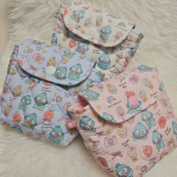 [BUNJANG] Hangyodon 3-Piece Pouch Set (Pink/Blue/White) / 한교동 생리대파우치  3종  핑크/블루/화이트
