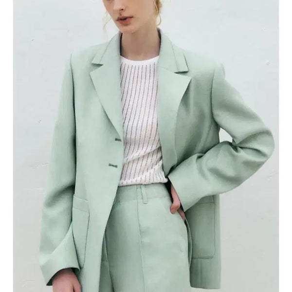 [BUNJANG] Coume 2024 Two-Button Linen Blend Jacket / 쿠메 24년 투버튼 린넨혼방 자켓