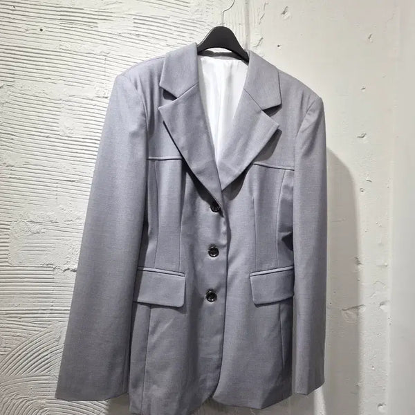 [BUNJANG] JS New York Grey Design Jacket / 제이에스뉴욕 그레이 디자인 자켓