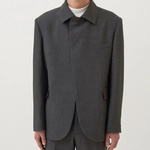 [BUNJANG] HiFi PUNK One-Button Blazer Grey L Size / 하이파이펑크 원버튼 블레이저 그레이  L사이즈