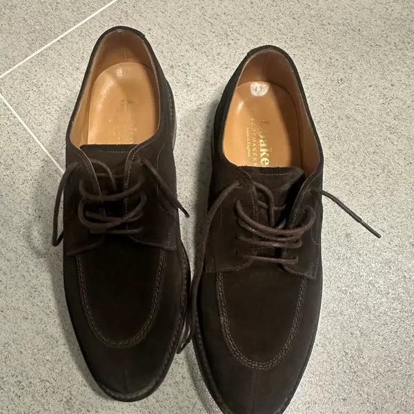 [BUNJANG] Loake Dark Brown Suede Split-Toe Derby UK 6.5 / 로크 Loake 다크브라운 스웨이드 스플릿토 더비 UK 6.