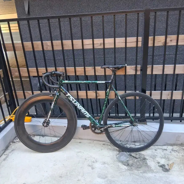 [BUNJANG] Tsunami Flame Green Fixie Bike / 쓰나미 불꽃그린 판/대 판완