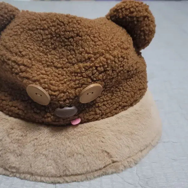 [BUNJANG] Teddy Bear Bucket Hat Brown / 테디베어 벙거지 모자 브라운