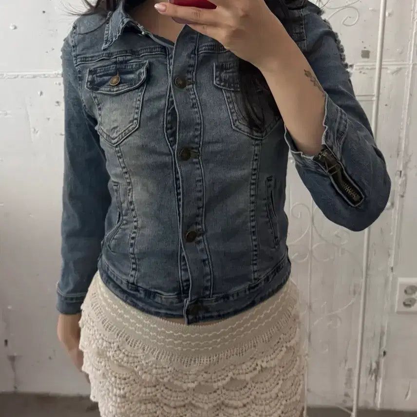 [BUNJANG] Vintage Denim Jacket / 빈티지 데님 청자켓