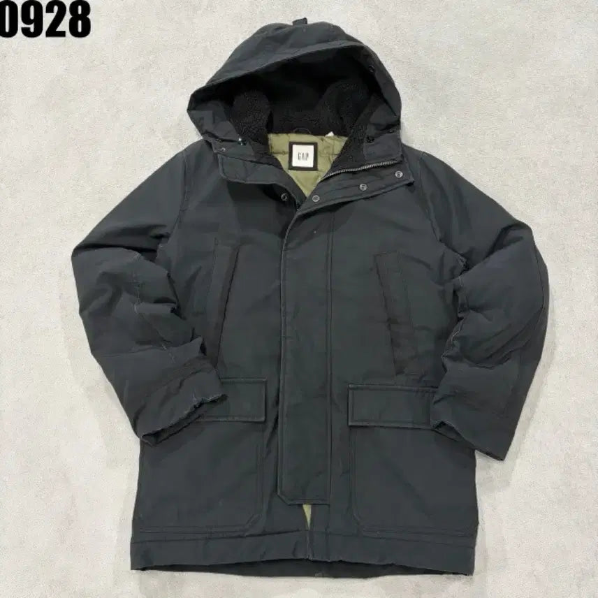 [BUNJANG] GAP Long Padded Coat Black S / GAP 롱패딩 검정색 S