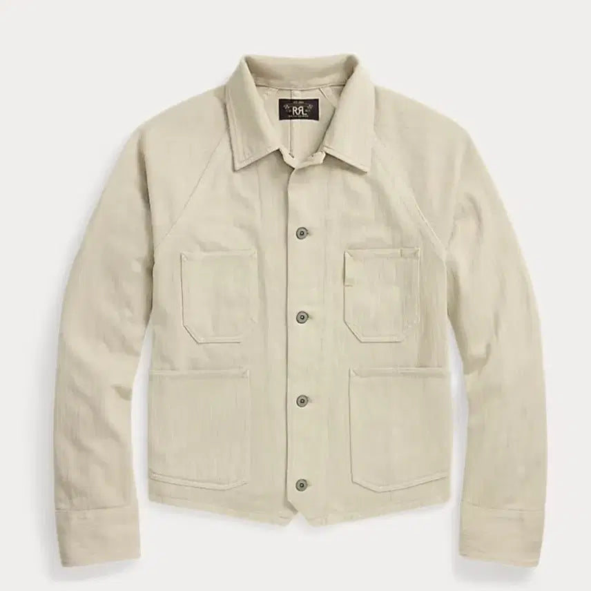 [BUNJANG] RRL Herringbone Knit Jacket Natural / [M] RRL 헤링본 니트 자켓 네추럴