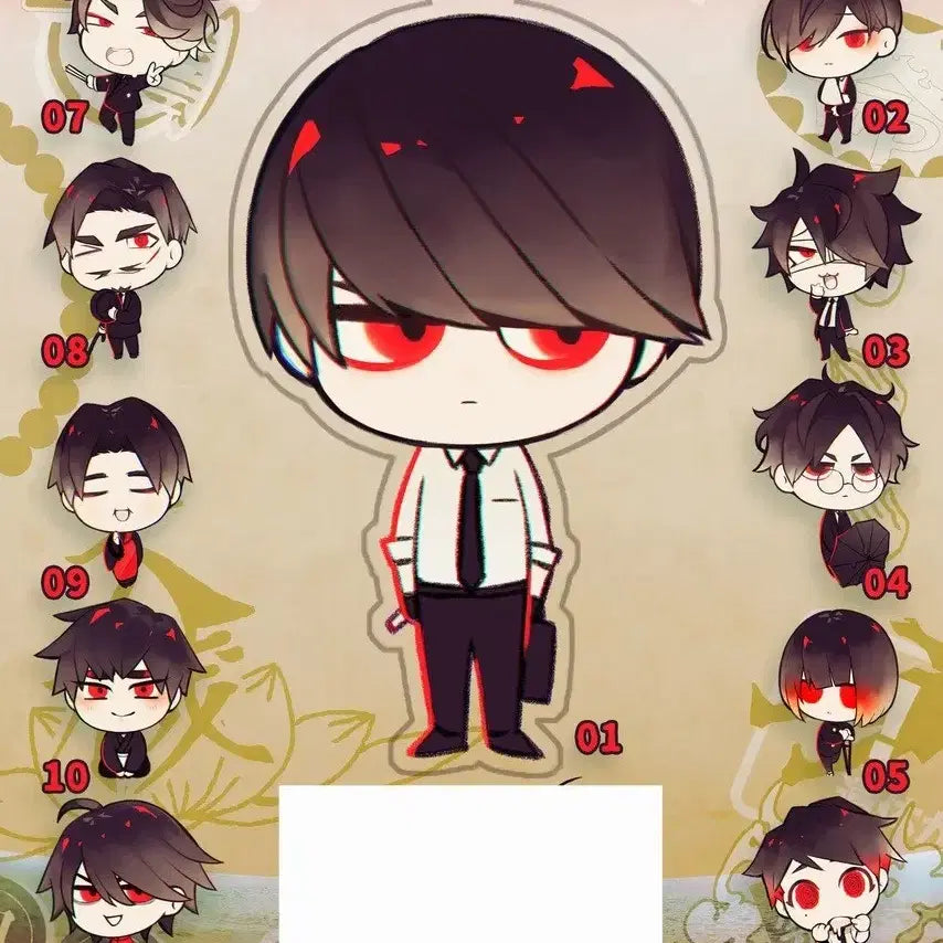 [BUNJANG] OoE SD Acrylic Keyring Bundle Set (1-11) / 오오에 SD 아크릴 키링 1~11 일괄 판매
