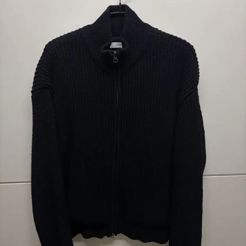 [BUNJANG] Amomento Full Zip Blouson M Black / 아모멘토 풀집업 블루종 M