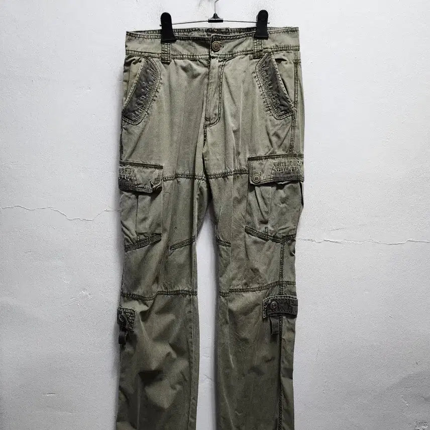 [BUNJANG] Military Multi-Pocket Cargo Pants / 밀리터리 멀티포켓 카고바지