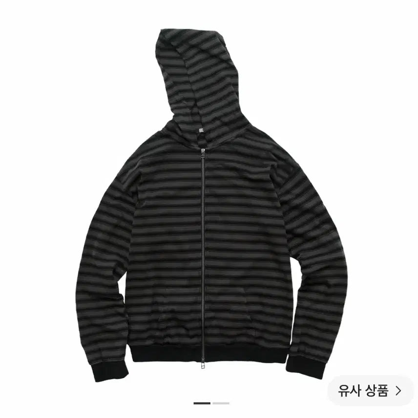 [BUNJANG] Polilu Stripe Zip Hoodie / 폴리테루 스트라이프 집 후디
