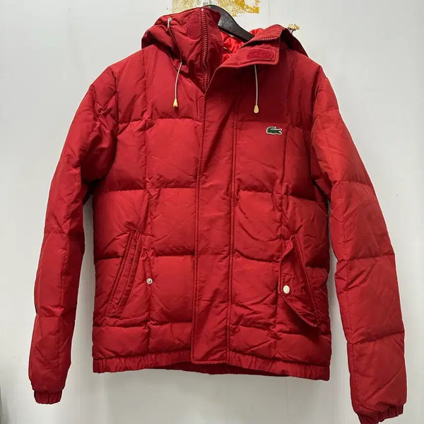 [BUNJANG] Lacoste Padded Jacket Red Size 46 / {만원빈티지 최저가}라코스테 패딩 레드 46