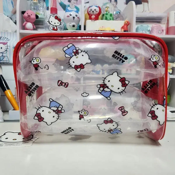 [BUNJANG] Hello Kitty Clear Pouch / 새상품 헬로키티 투명 파우치