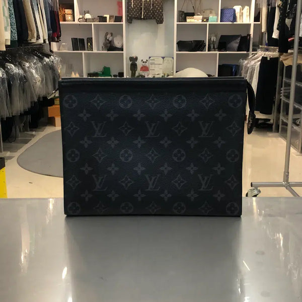 [BUNJANG] Louis Vuitton Monogram Eclipse Pochette Voyage Clutch / [리오브전포점] 루이비통 이클립스 포쉐트 보야주 클러치