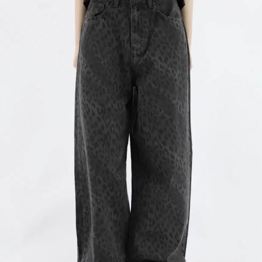 [BUNJANG] Leopard Cotton Pants (Size S) / 비비 레오파드 코튼 팬츠 s