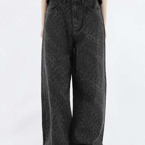 [BUNJANG] Leopard Cotton Pants (Size S) / 비비 레오파드 코튼 팬츠 s