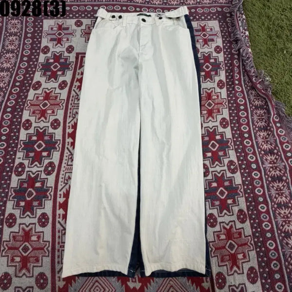 [BUNJANG] Moneytail White Wide Pants / 머니테일 화이트 와이드 팬츠 0928
