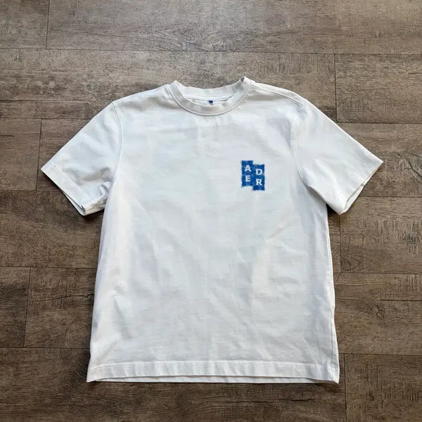 [BUNJANG] Ader Error Logo T-Shirt White XS / 아더에러 로고 티셔츠 화이트 XS