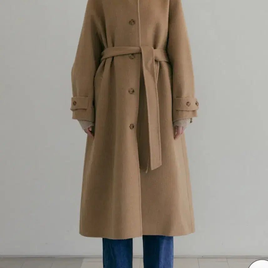 [BUNJANG] Ring Seoul Handmade 100% Wool Coat Camel / 링서울 핸드메이드 울 코트 카멜 (울100%)