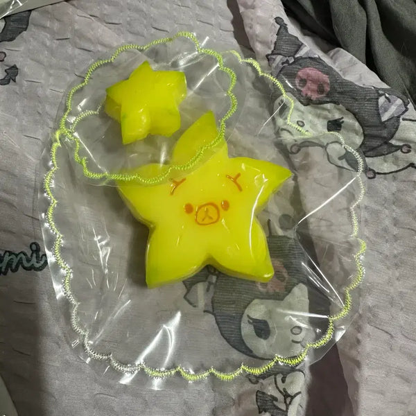 [BUNJANG] Starfruit Kuma Squishy Set (Large & Small) / 새상품 스타후르츠 쿠마 말랑이