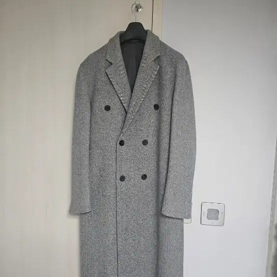 [BUNJANG] MAMAGARI Double Coat Twill Grey Size 48 / 마마가리 더블 코트 트윌 그레이 48