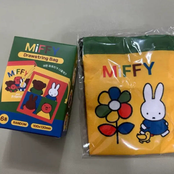[BUNJANG] Miffy Random Drawstring Pouch / 미피 랜덤 조리개 파우치