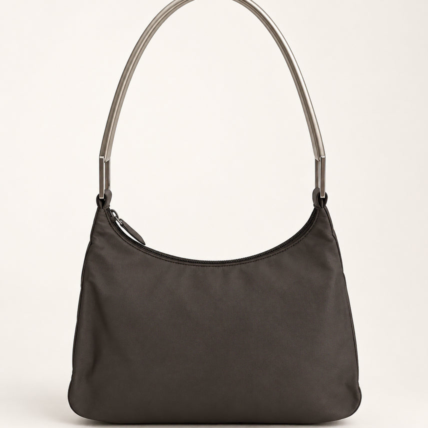 [BUNJANG] PRADA Brown Nylon Shoulder Bag / (PRADA 정품) 프라다 브라운 나일론 숄더백 ( 개런티 카드 0 )