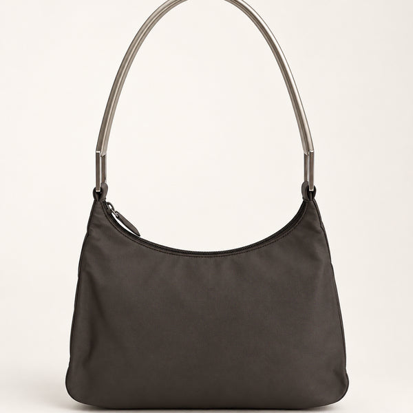 [BUNJANG] PRADA Brown Nylon Shoulder Bag / (PRADA 정품) 프라다 브라운 나일론 숄더백 ( 개런티 카드 0 )
