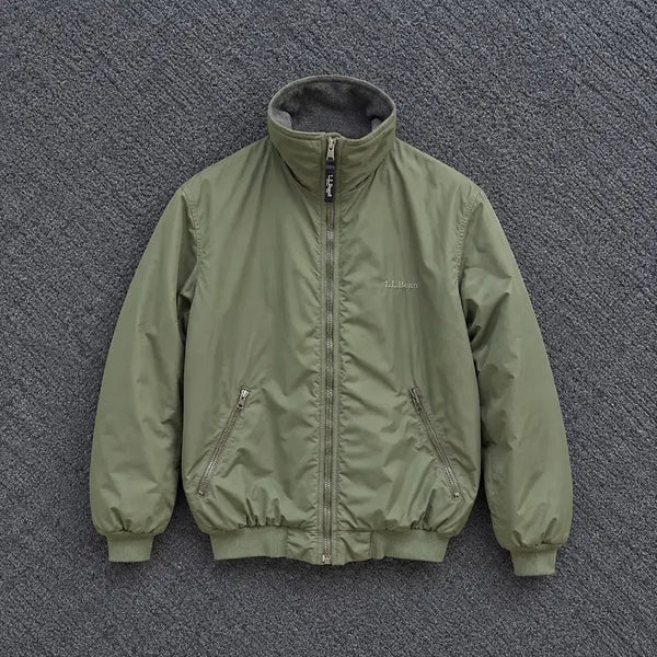 [BUNJANG] L.L.Bean Fleece Lined Nylon Padded Jacket Olive / L.L.Bean 엘엘빈 플리스 라이닝 나일론 패디드 자켓 올리브 S