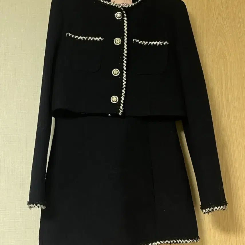 [BUNJANG] Mayyun 23 S/S Tweed Setup Deep Navy [XS] / 메이윤 제작 23 S/S 트위드 셋업 딥네이비[XS]
