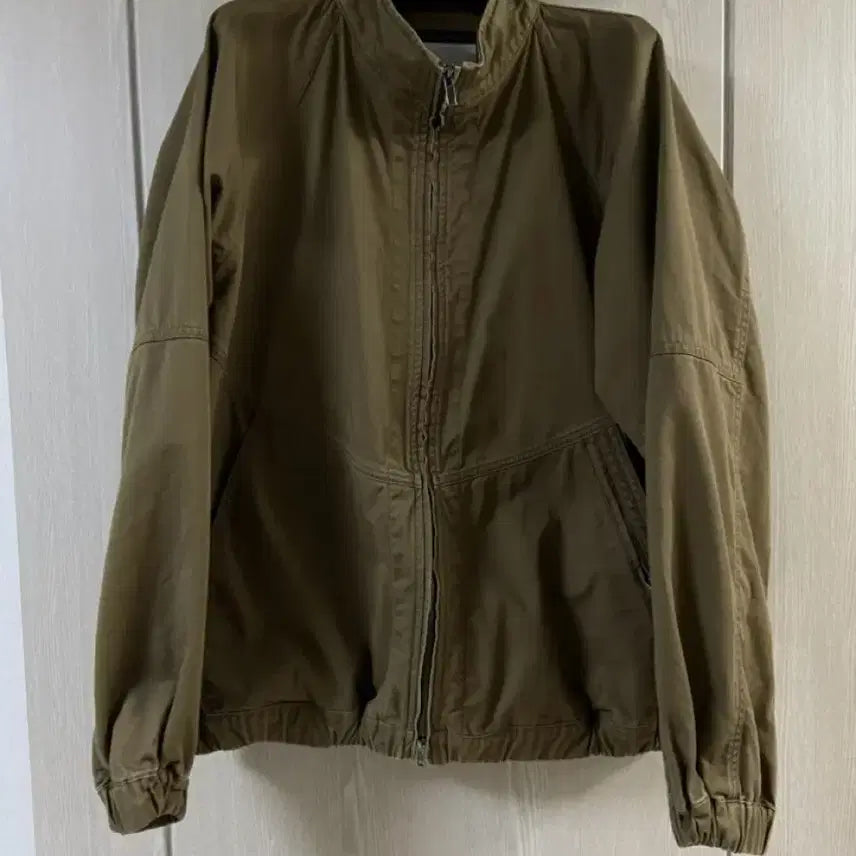 [BUNJANG] Espionage Washing Track Jacket Khaki / 에스피오나지 워싱 트랙 자켓 카키