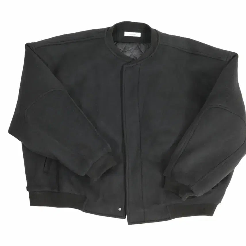 [BUNJANG] Nonode Wool Surge Bomber Jacket Black / 논노드 울 서지 봄버 자켓 블랙