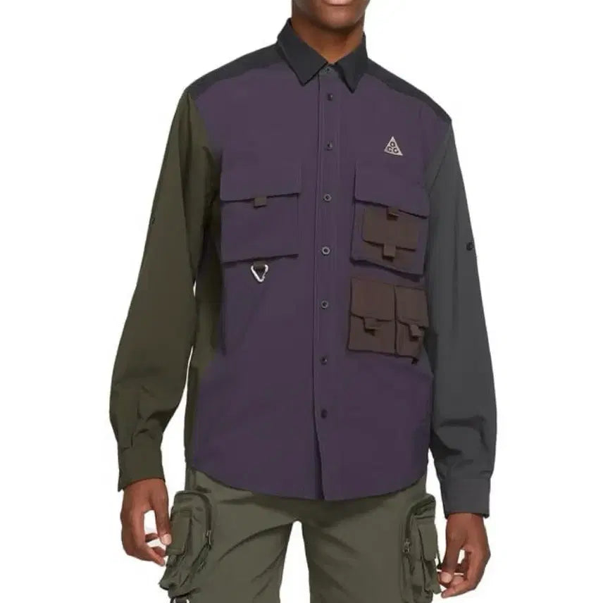 [BUNJANG] Nike ACG Devestation Trail Workshirt Cave Purple / [L]나이키ACG 디베스테이션 트레일 워크셔츠 케이브 퍼플