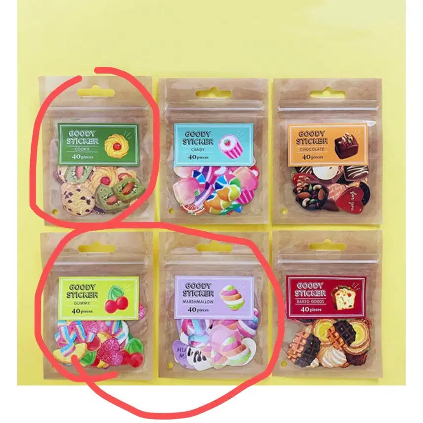 [BUNJANG] Mind Wave Goodies Sticker Set (3 Types) / 마인드웨이브 구디 goody 스티커 3종