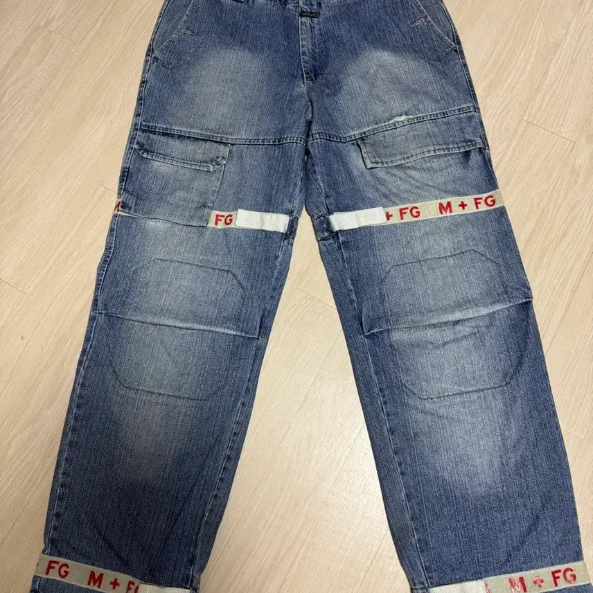 [BUNJANG] Marithe + Francois Girbaud Strap Denim Pants / 마리떼 데님 MARITHE + FRANCOIS GIRBAUD 스트랩 데님
