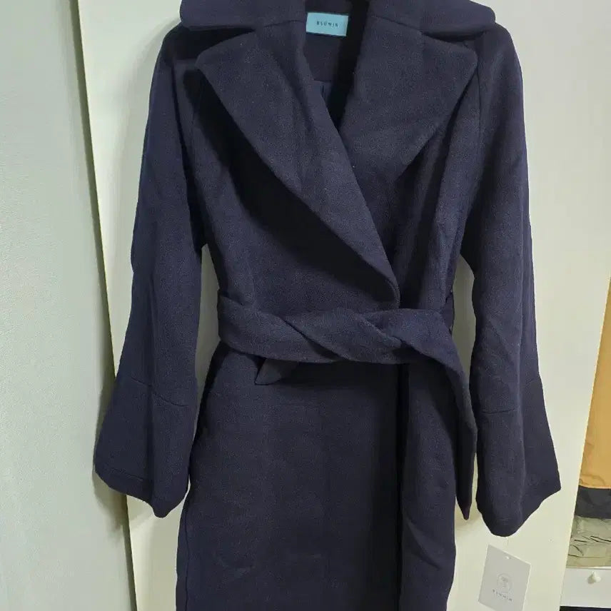 [BUNJANG] Blumin Navy Wool Coat F New Arrival / 블루민 네이비 울 코트 F 새상품