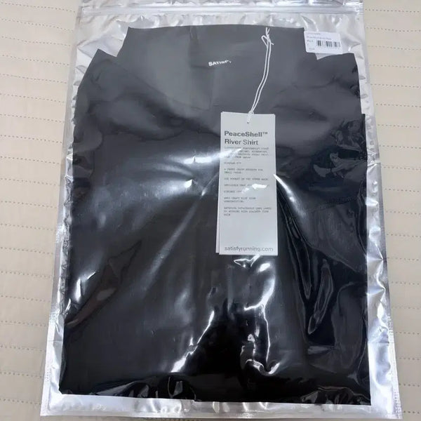 [BUNJANG] Satisfy Peaceshell River Shirt Black / [L] 새티스파이 피스쉘 리버 셔츠 블랙 새상품