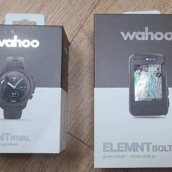 [BUNJANG] Wahoo ELEMNT RIVAL GPS Smartwatch & Wahoo BOLT V2 Cycling Computer Bundle / 와후 볼트2 + 와후 엘먼트 라이벌  GPS 스마트 워치