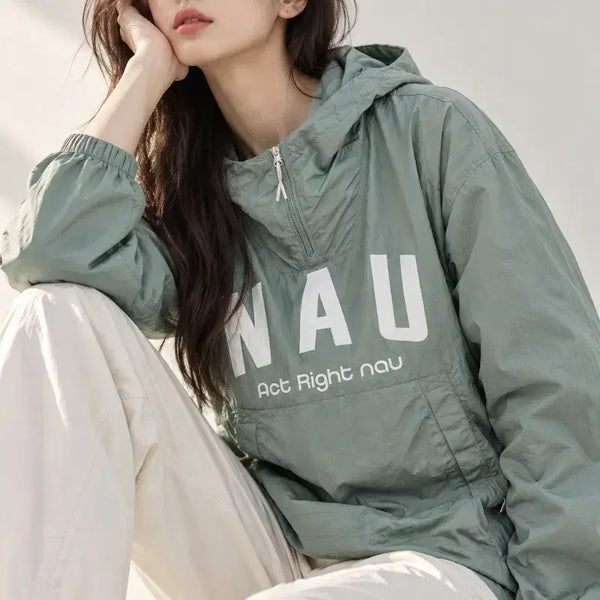 [BUNJANG] Nau Windbreaker Jacket Women's Size 66 / 나우 nau 바람막이 점퍼 자켓 여자 66