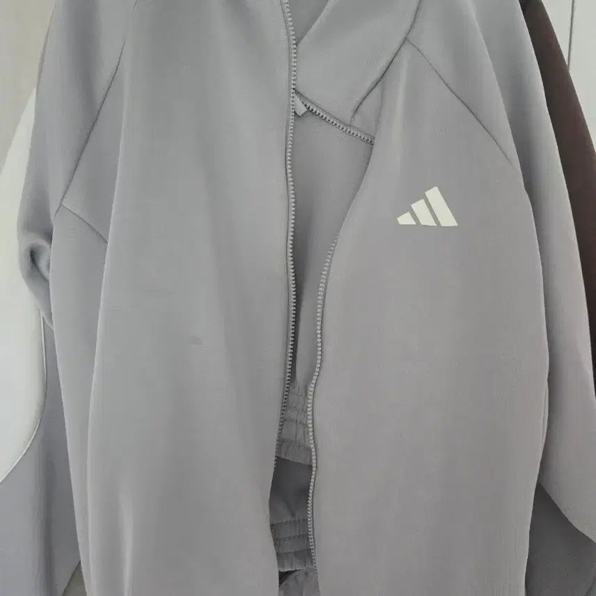 [BUNJANG] Adidas Three-Stripes Zip-Up Jacket Lavender / 아디다스 삼선 집업 자켓 연보라