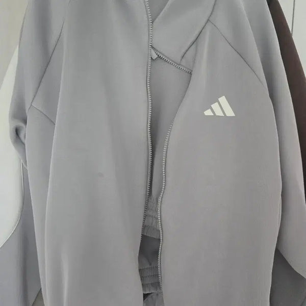 [BUNJANG] Adidas Three-Stripes Zip-Up Jacket Lavender / 아디다스 삼선 집업 자켓 연보라