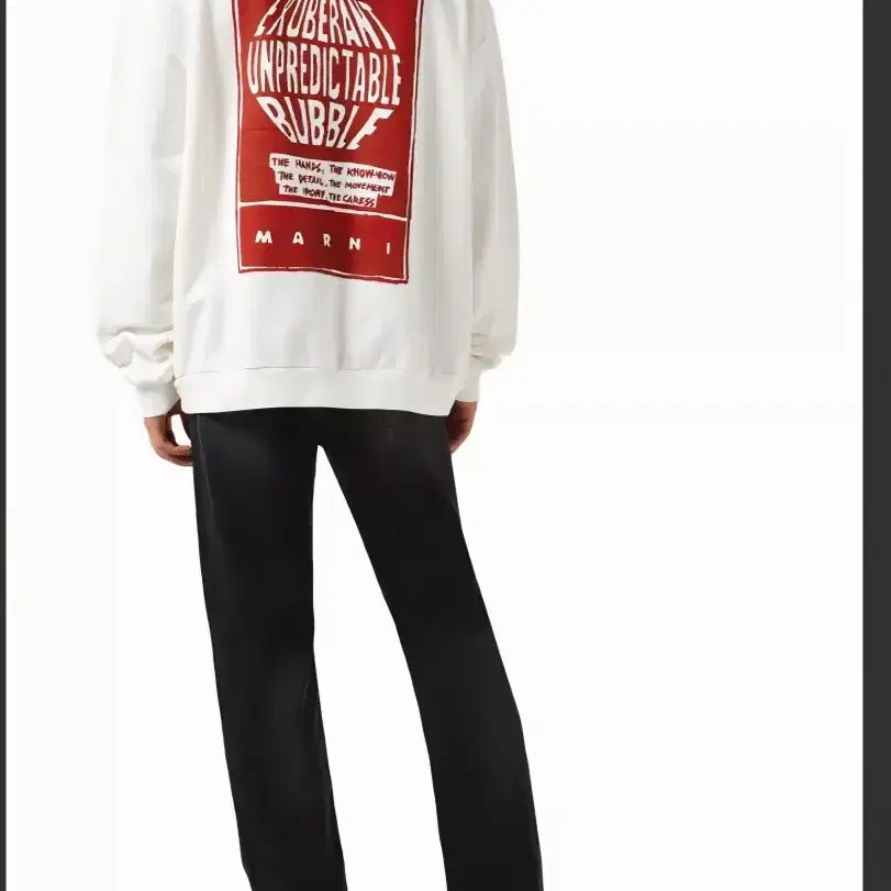 [BUNJANG] Marni Bubble Logo Hoodie White / [52사이즈 새상품 ]마르니 버블 로고 후디
