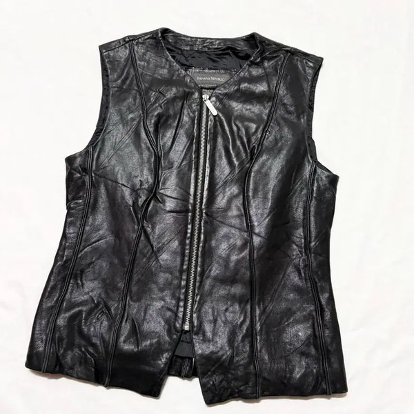 [BUNJANG] Banana Republic Leather Vest / 바나나 리퍼블릭 - 레더 베스트